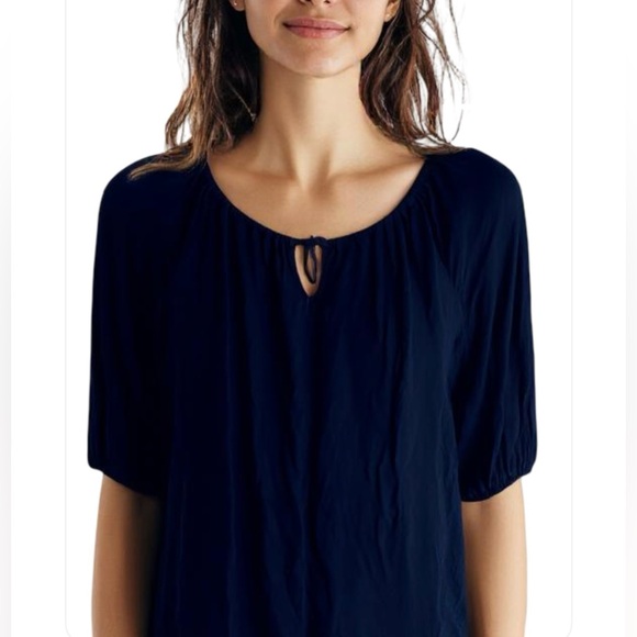 Old Navy Tops - Old Navy Blue 3/4 Sleeve Blouse Relaxed Fit